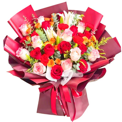普洱22朵玫瑰百合，追求真爱幸福